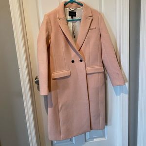 NWT Banana Republic pink wool pea coat